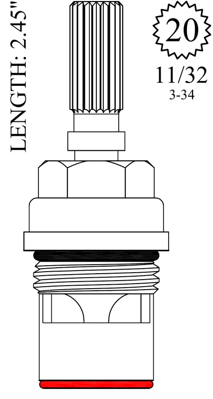 500.348 Replacement Ceramic Disc Unit