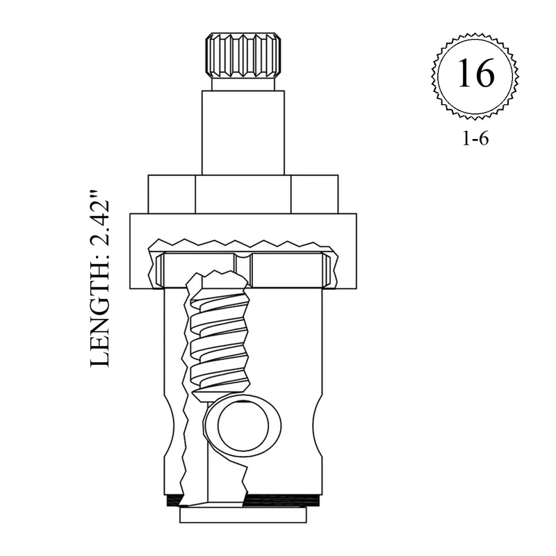 Central Brass P-221 Replacement Stem Unit