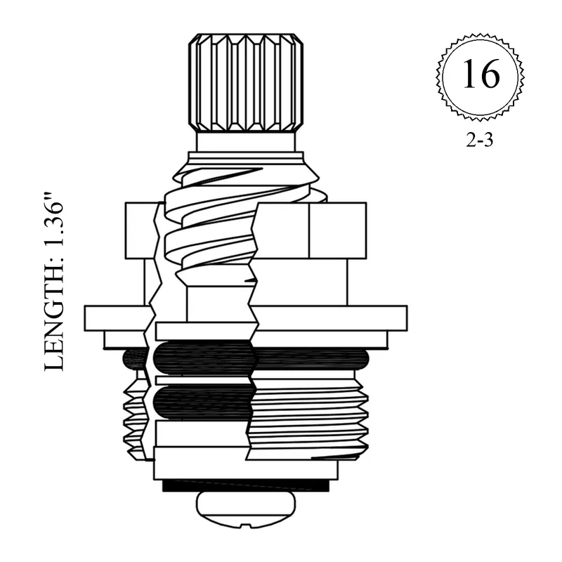 Sayco P068 Replacement Stem Unit