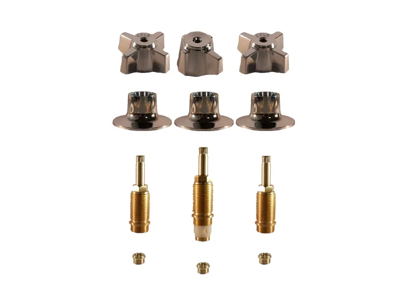3-Valve Rebuild Kit for Sterling, Cross Handles with 402411 Stems