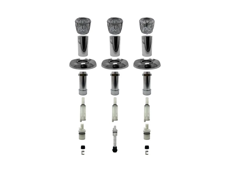 3-Valve Rebuild Kit for Valley, Acrylic Handles with VA12249 Stems