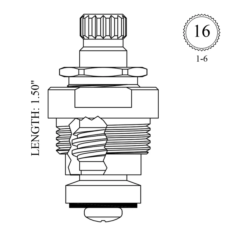 Central Brass SU-353 Replacement Stem Unit