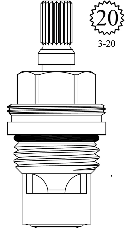 Grohe 94009000 Replacement Ceramic Disc Unit