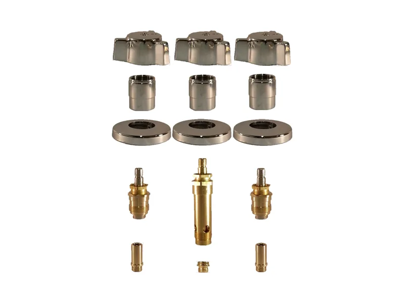 3-Valve Rebuild Kit for Eljer, Cross Handles with LF463171 Stems (EL133)