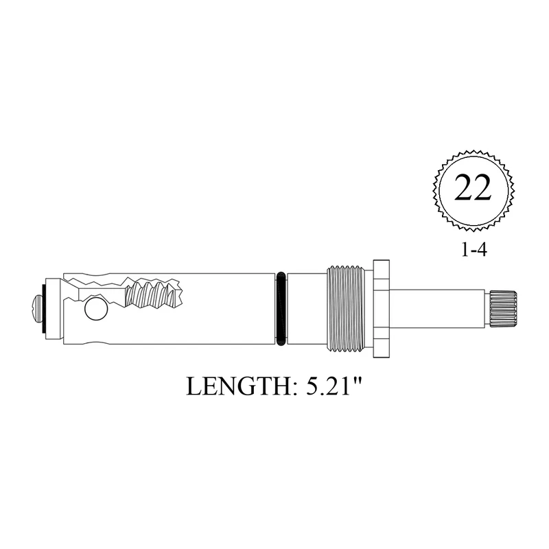 American Standard 25305-07 Replacement Diverter Stem