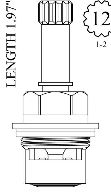Artistic Brass LF458151 Replacement Ceramic Disc Unit