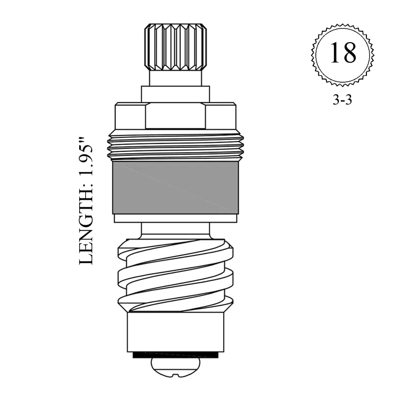 Briggs 6647 Replacement Stem Unit