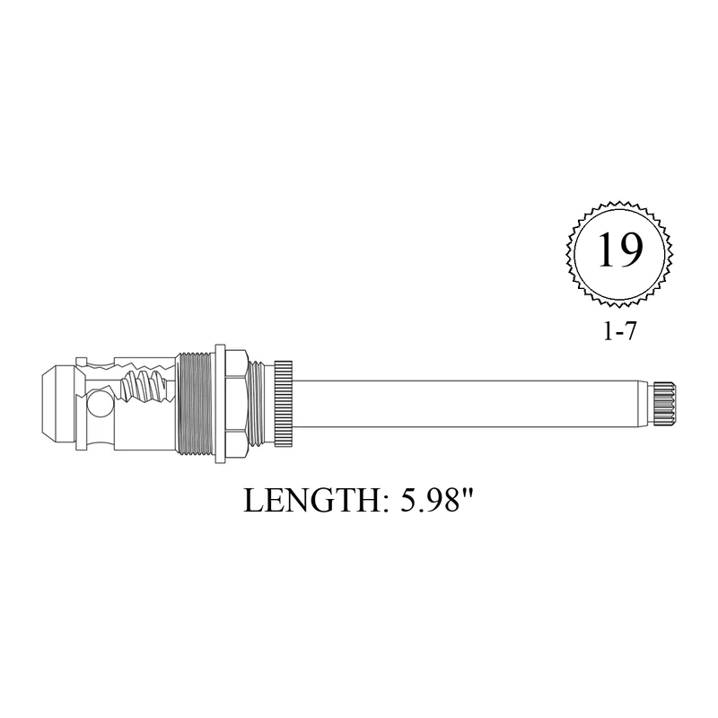 Kohler 22881 Replacement Diverter Stem