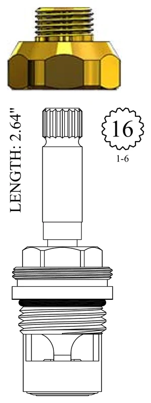Phylrich LF464661 Replacement Ceramic Disc Unit