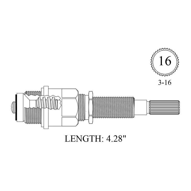 Sign of the Crab PP0102C Replacement Stem Unit