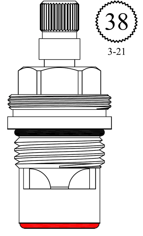 Glacier Bay LF458341 Replacement Ceramic Disc Unit