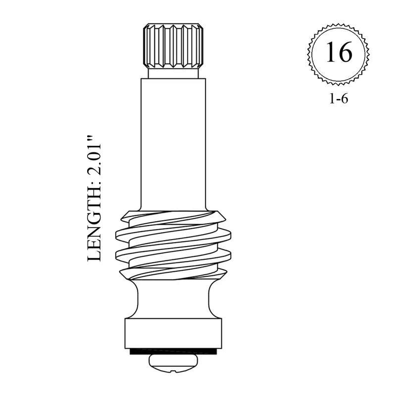 Central Brass SU-1818 Replacement Stem Only