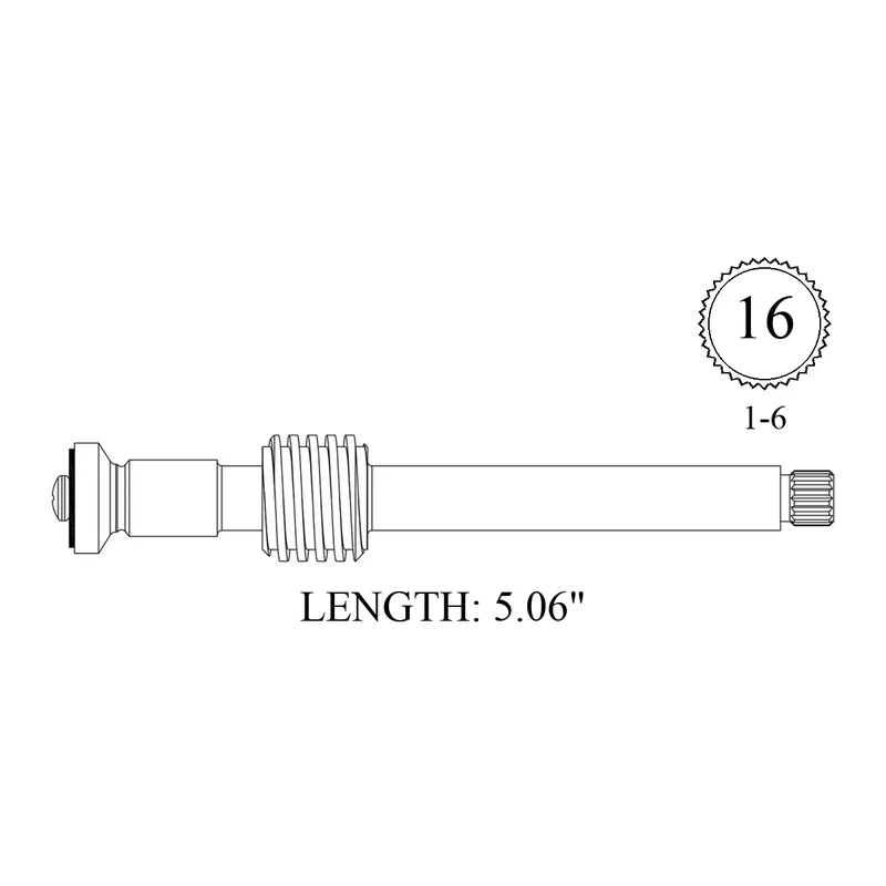 Central Brass SU-1848 Replacement Stem Only