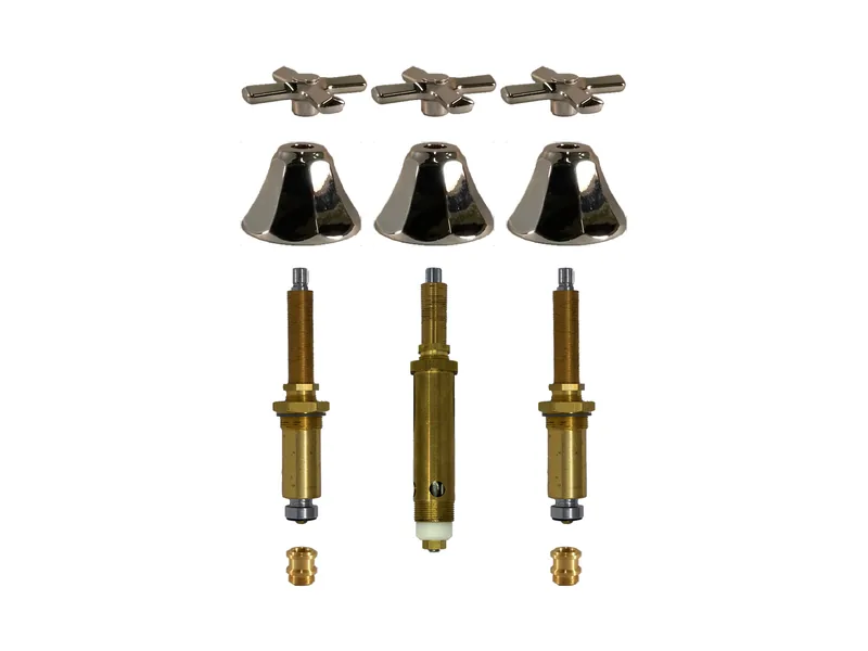 3-Valve Rebuild Kit for Briggs, Cross Handles with 422551 Stems