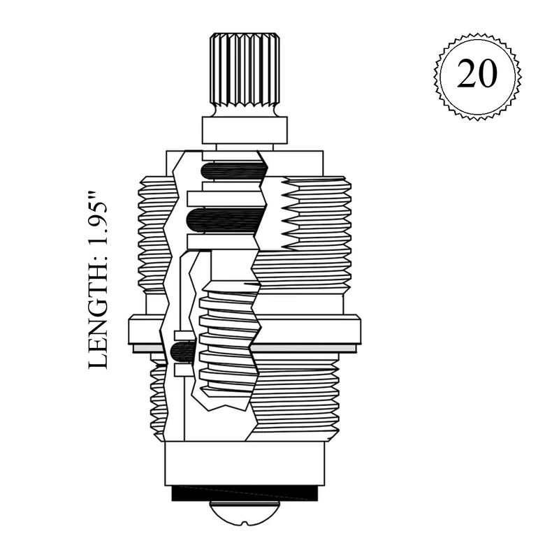 Eljer 491-2506 Replacement Non-Rising Unit