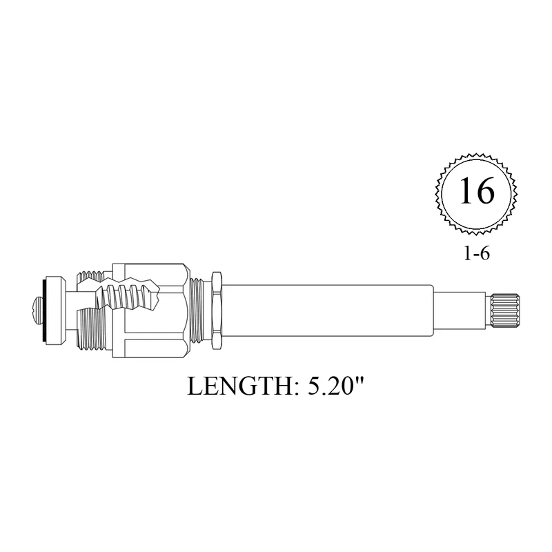 Central Brass 607 Replacement Stem Unit