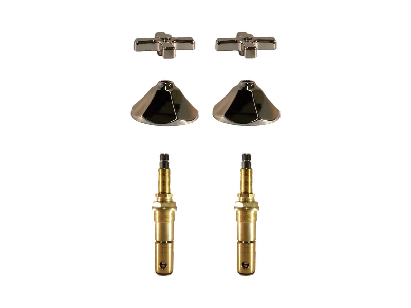 2-Valve Rebuild Kit for American Standard, Cross Handles with 418011 Stems