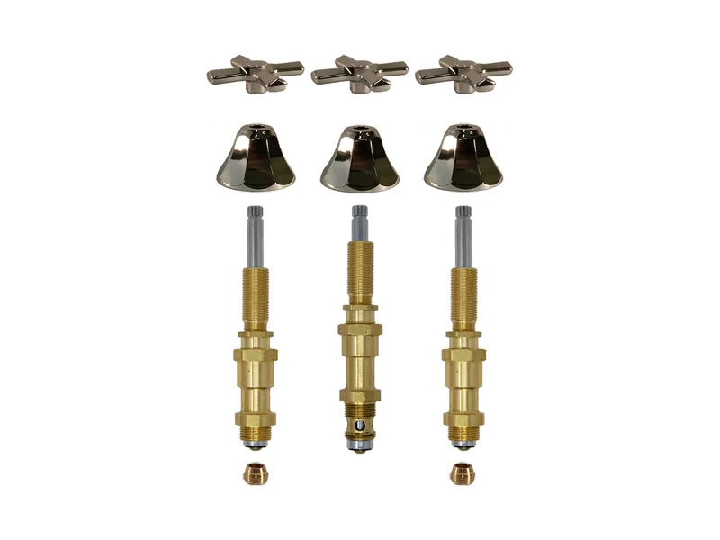 3-Valve Rebuild Kit for Harcraft, Cross Handles with 423001 Stems