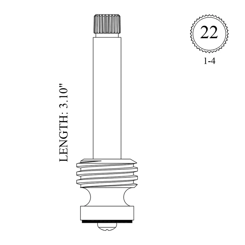 American Standard 31285-04 Replacement Stem Only