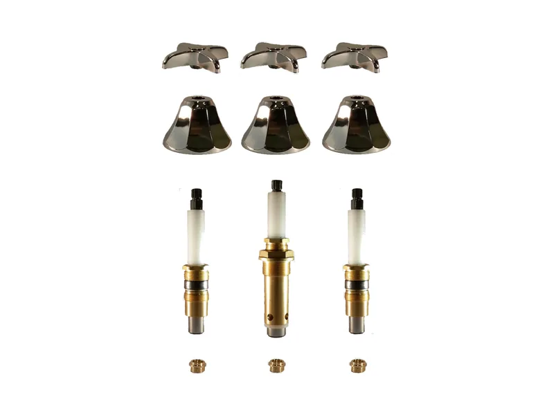 3-Valve Rebuild Kit for Crane, Cross Handles with 419701 Stems