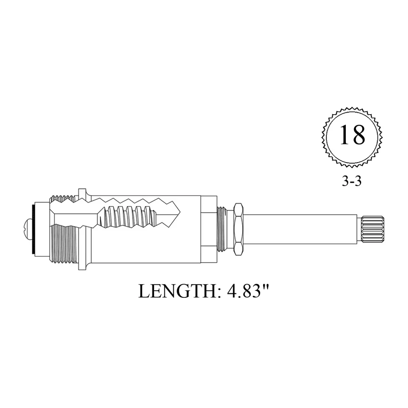 Briggs 411241 Replacement Stem Unit