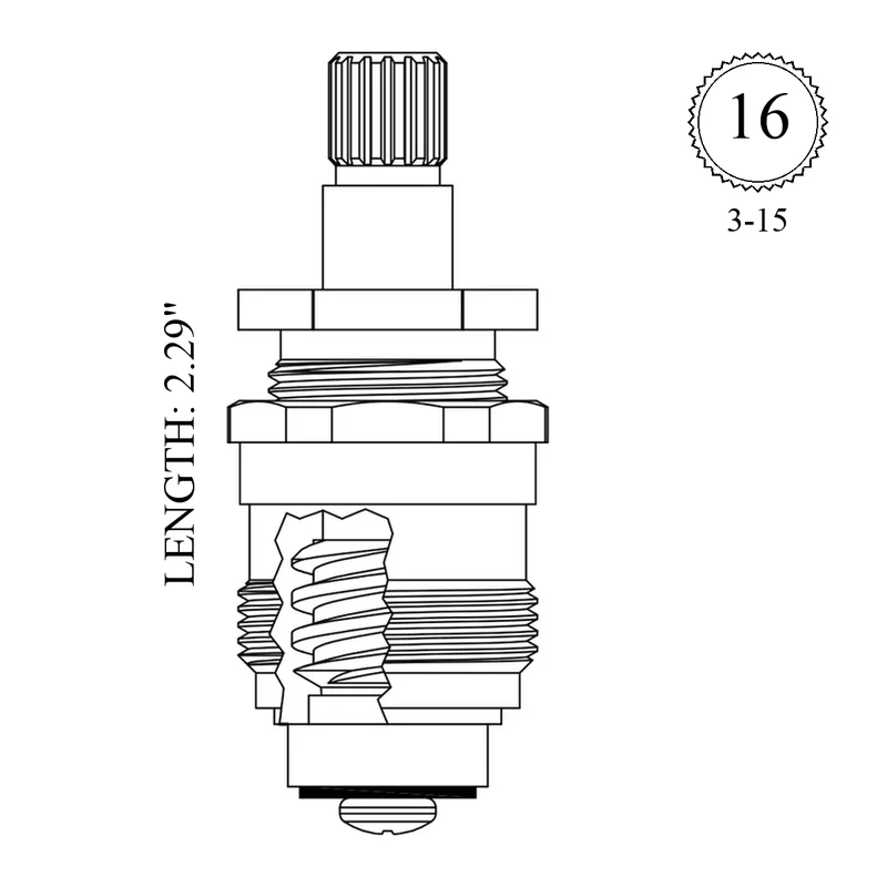 Eljer 490-8056-01 Replacement Stem Unit