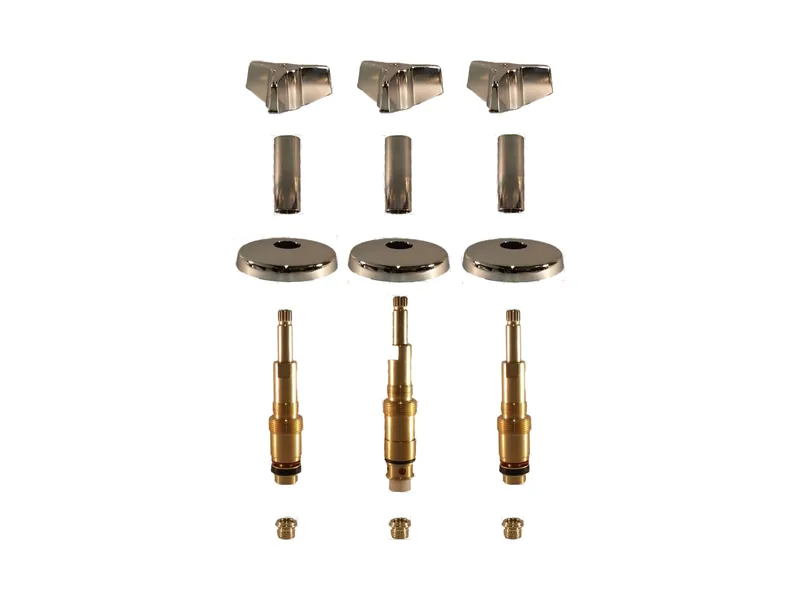 3-Valve Rebuild Kit for American Standard, Cross Handles with 405701 Stems (AS173)