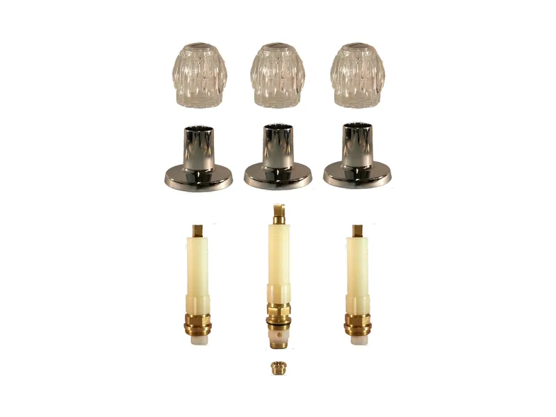 3-Valve Rebuild Kit for Sterling, Acrylic Handles with SL21994 Stems
