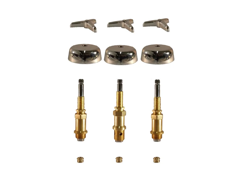 3-Valve Rebuild Kit for American Standard, Cross Handles with 412301 Stems