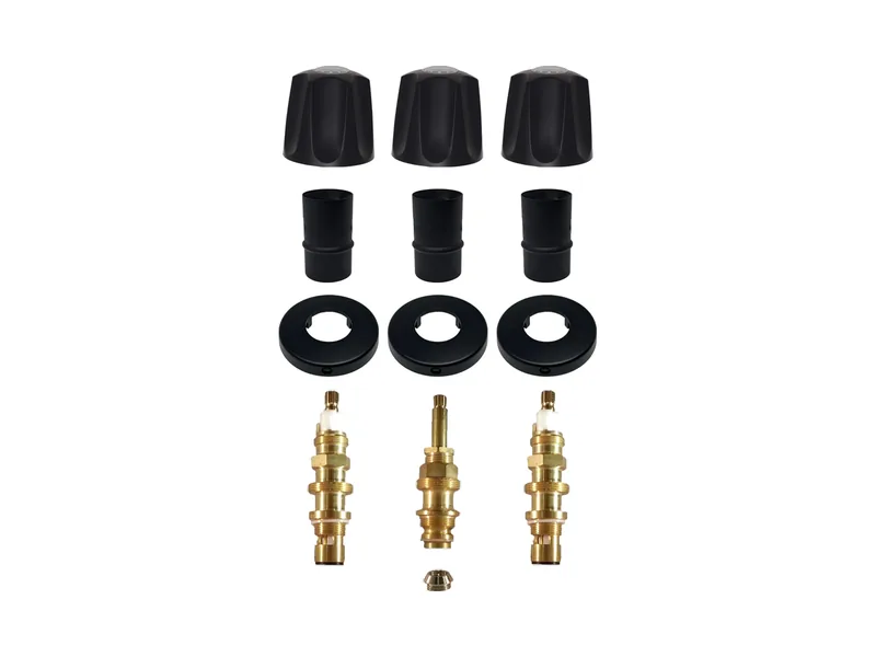 3-Valve Rebuild Kit for Pfister, Knob Handles with 405411 Stems (PP163-MB)
