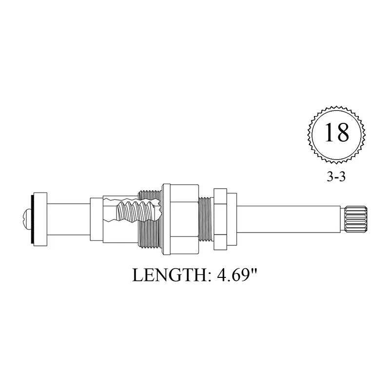 Briggs 408701 Replacement Stem Unit