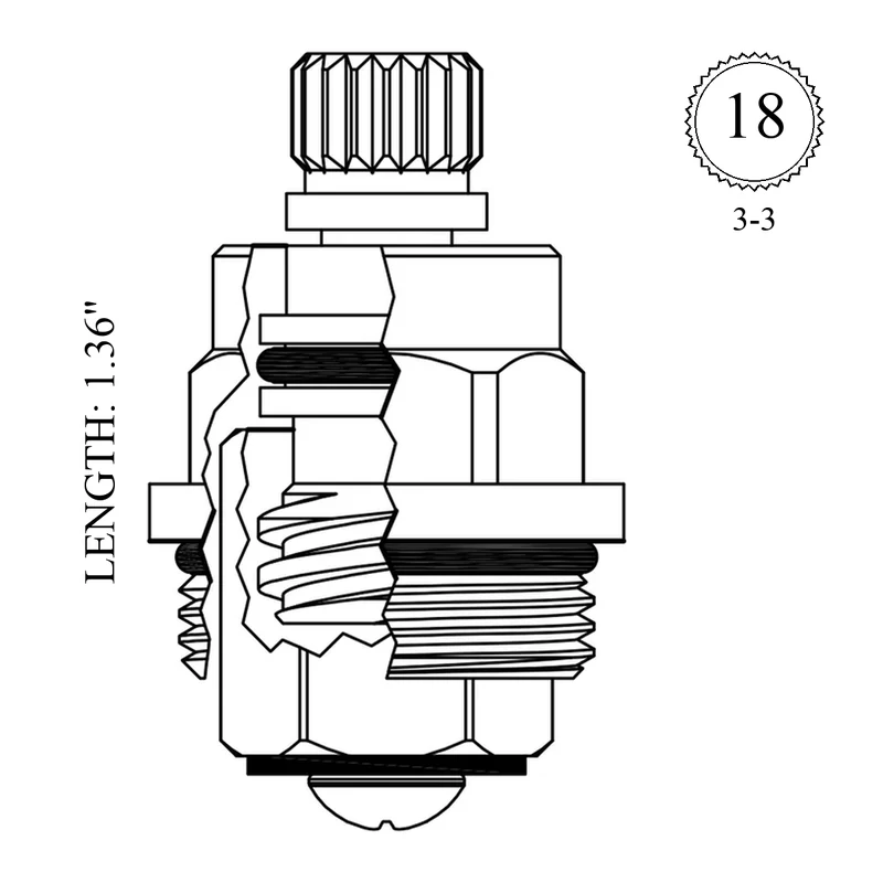 Indiana Brass LF450501 Replacement Non-Rising Unit