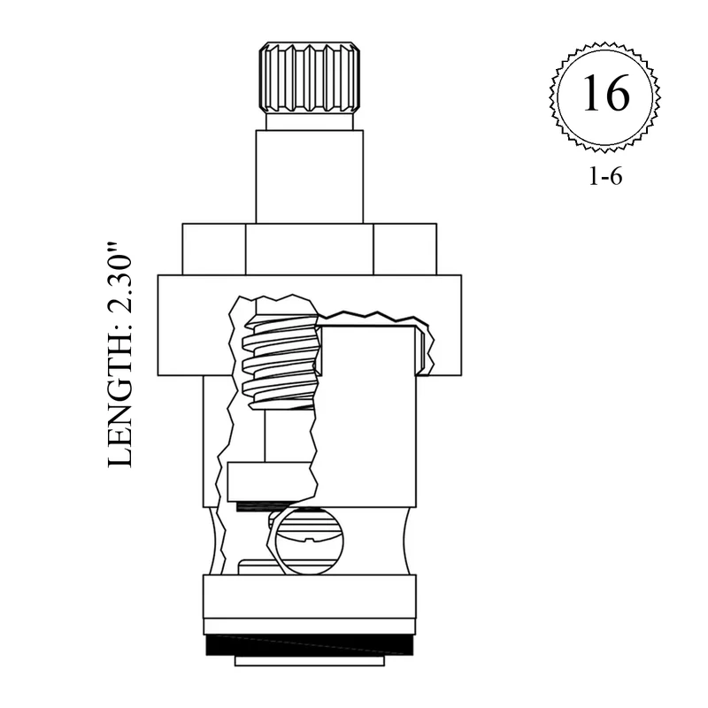 Central Brass LF462151 Replacement Stem Unit
