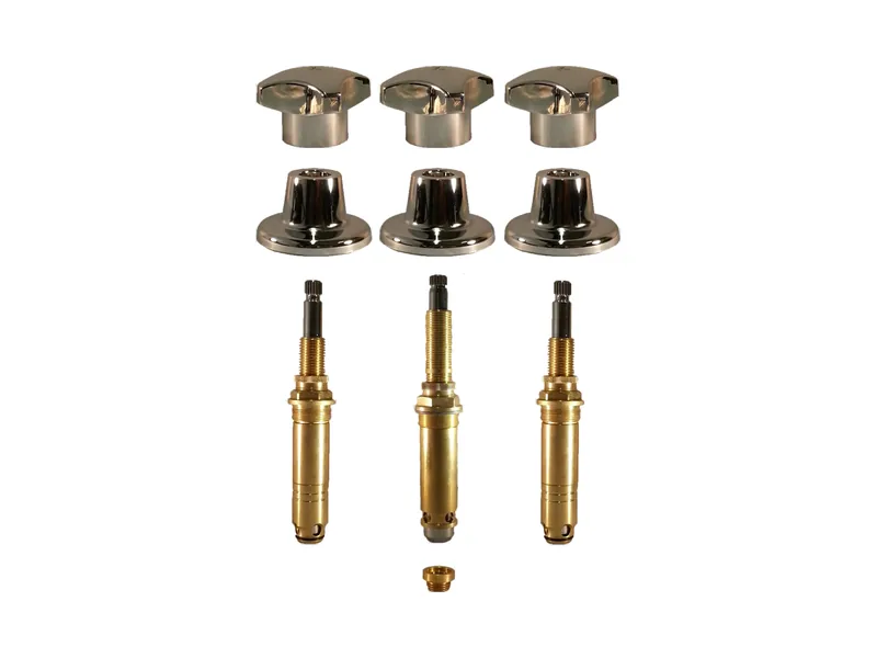 3-Valve Rebuild Kit for Kohler, Cross Handles with 425911 Stems (KO113)