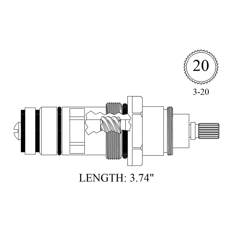 Cifial 430871 Replacement Non-Rising Unit