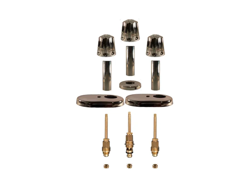 3-Valve Rebuild Kit for Gerber, Knob Handles with 413301 Stems (GE123)