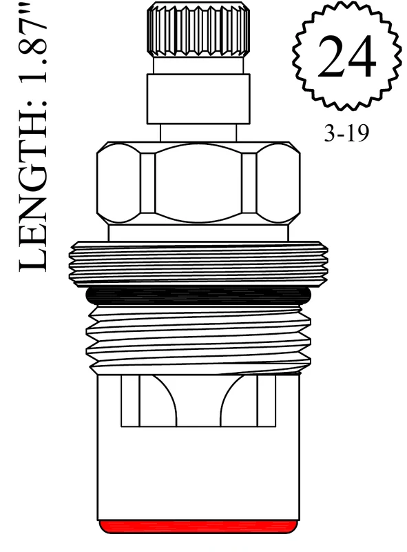 Mountain Plumbing LF456371 Replacement Ceramic Disc Unit