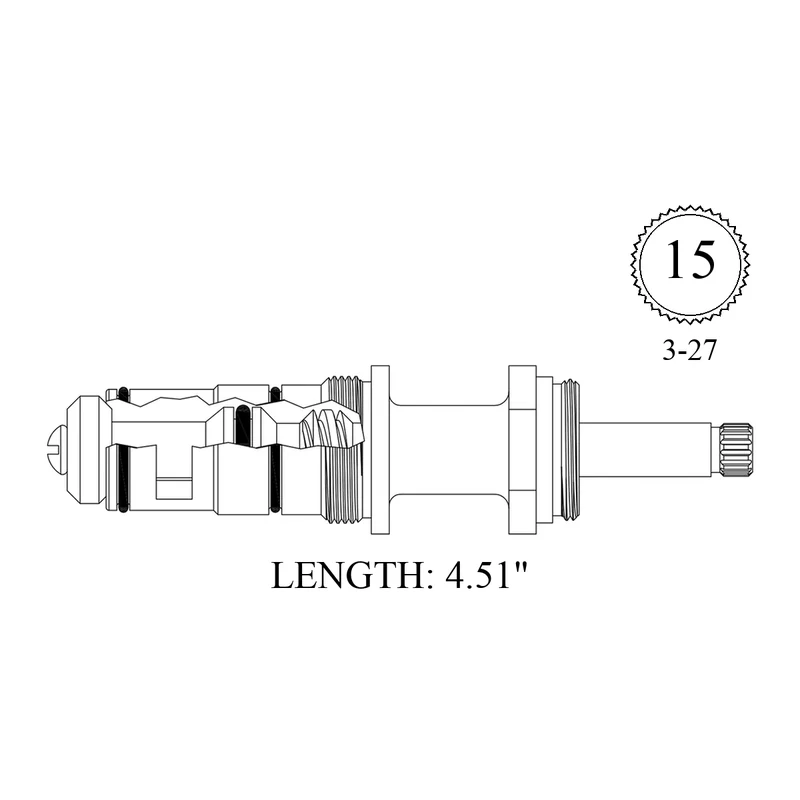 Wolverine Brass 431071 Replacement Diverter Stem