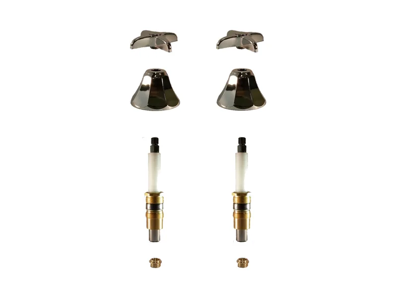 2-Valve Rebuild Kit for Crane, Cross Handles with 419701 Stems