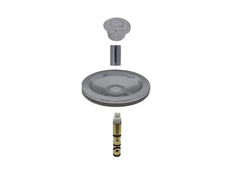 Single Valve Rebuild Kit for Moen, Acrylic Handles with MO21305 Cartridge (MO111)