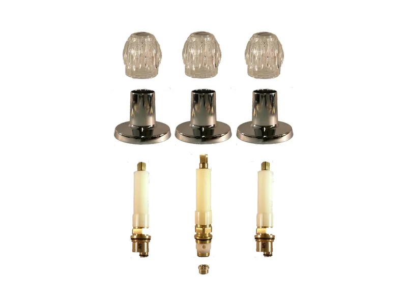 3-Valve Rebuild Kit for Sterling, Acrylic Handles with 406741 Stems