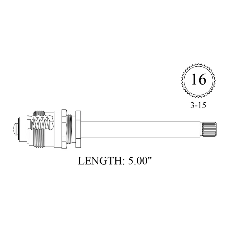 Eljer 415531 Replacement Stem Unit