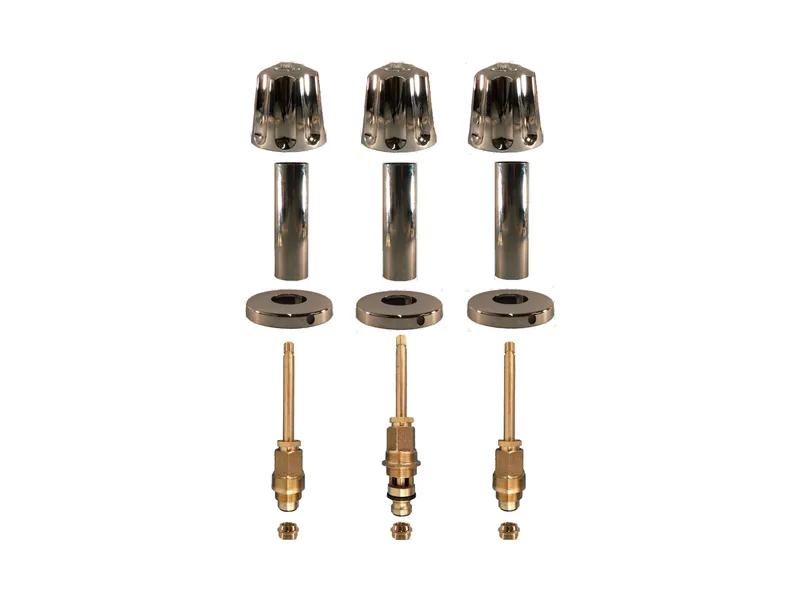 3-Valve Rebuild Kit for Gerber, Knob Handles with 413301 Stems (GE113)