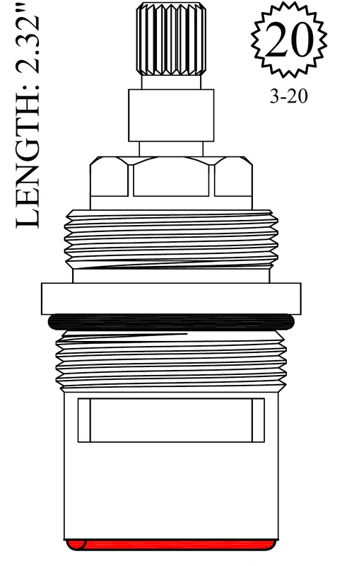 401041 Replacement Ceramic Disc Unit
