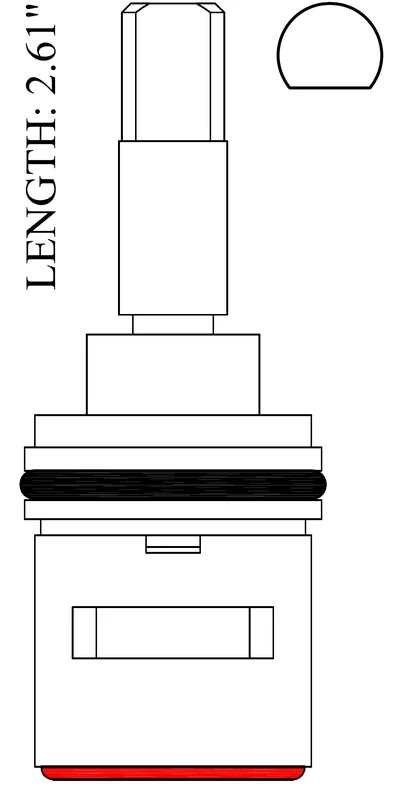 Delta 401931 Replacement Ceramic Disc Unit