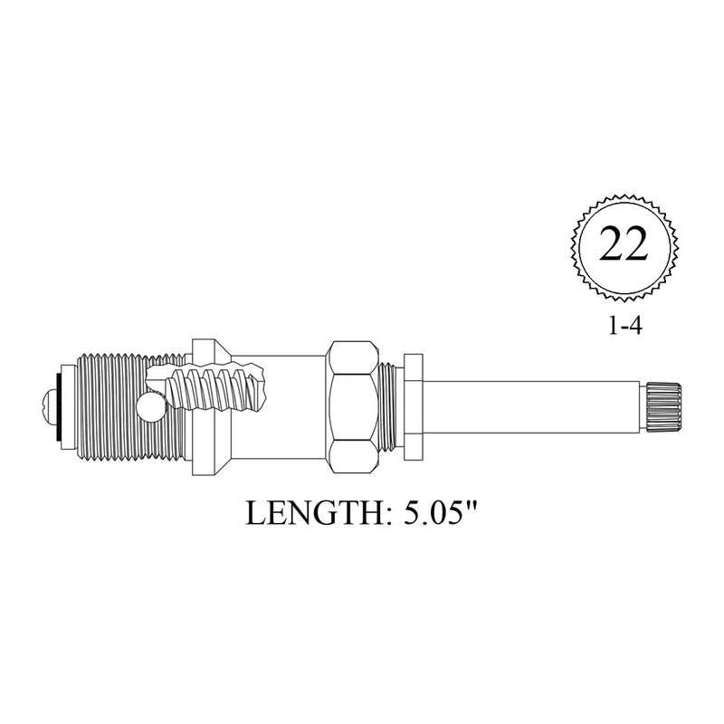 American Standard 9803-02 Replacement Diverter Stem