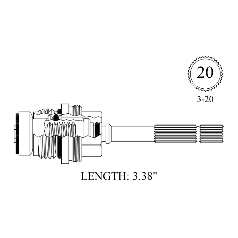 Grohe 7.147 Replacement Non-Rising Unit