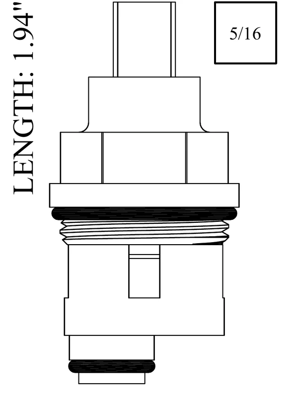 Sterling Faucet 00A3267 Replacement Ceramic Disc Unit