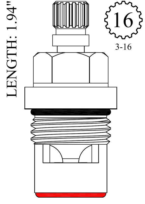 LF458871 Replacement Ceramic Disc Unit