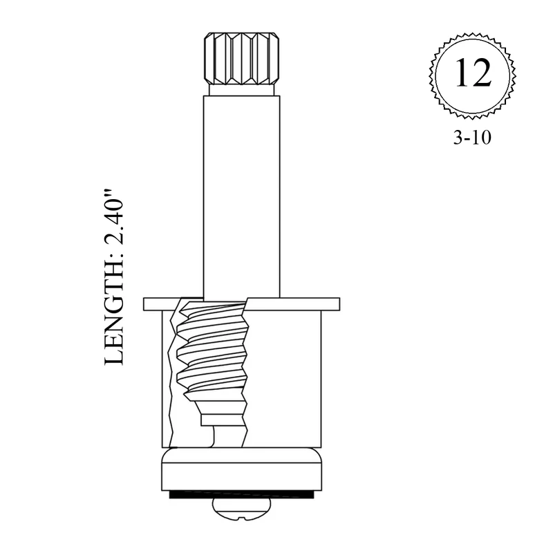 Crane FB68 Replacement Stem Unit